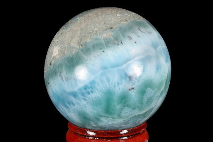 Polished Larimar Sphere - Dominican Republic #168169